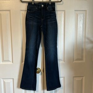 WHBM size 00S the skinny flare jeans